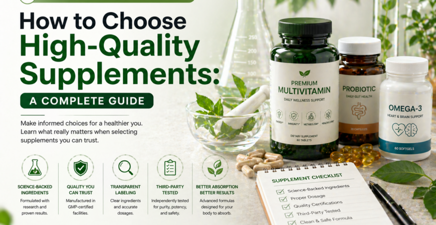 How to Choose High-Quality Supplements A Complete Guide